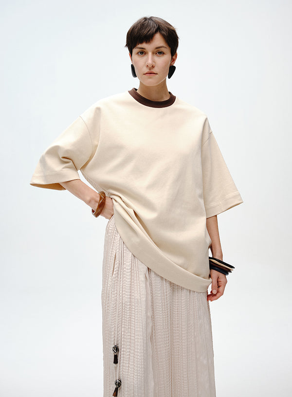 Casual Patchwork Short Sleeve Tee