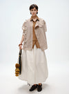Linen Bubble Hem Skirt