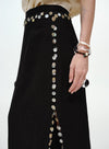 Asymmetrical Side Slit Skirt