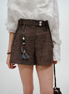 Denim-Style Linen Shorts