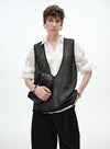 V-Neck Lace-Knit Vest Top
