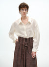 Breathable Oversized Collared Blouse