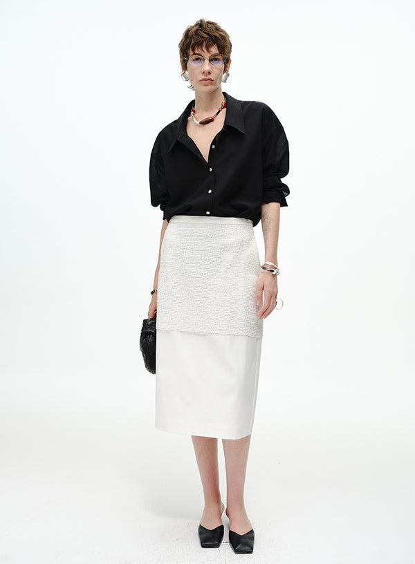 Breathable Oversized Collared Blouse