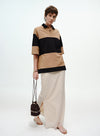 Beaded Stripe Polo Shirt