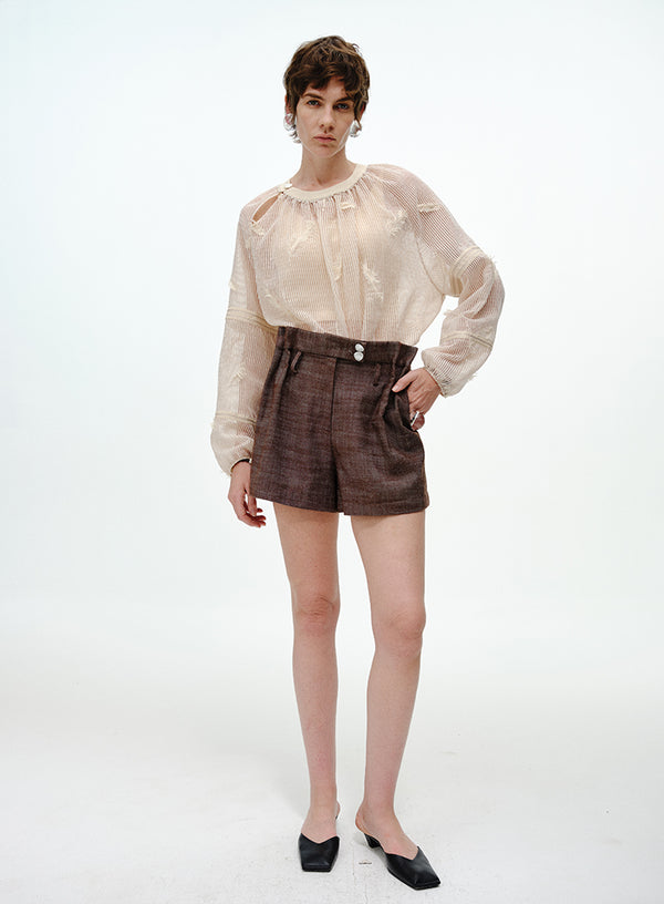 Embroidered Dramatic Blouse