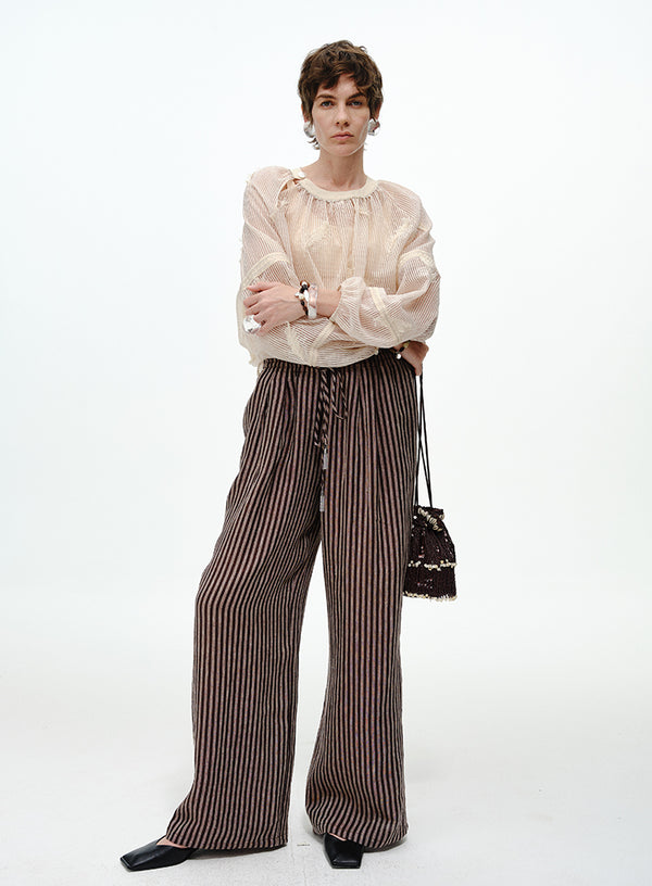 Embroidered Dramatic Blouse