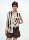 Linen Blend Tank Shirt