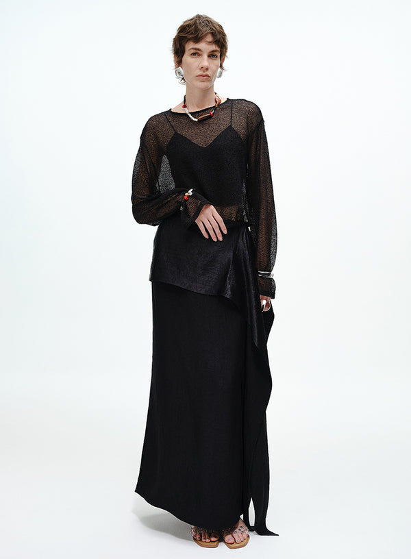 Elegant Sheer Top Tee
