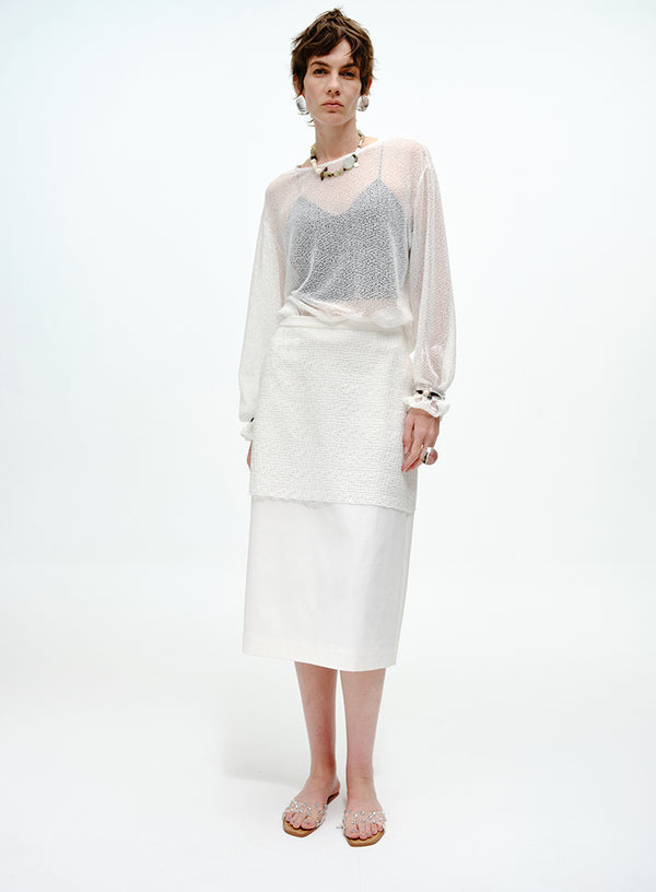 Elegant Sheer Top Tee