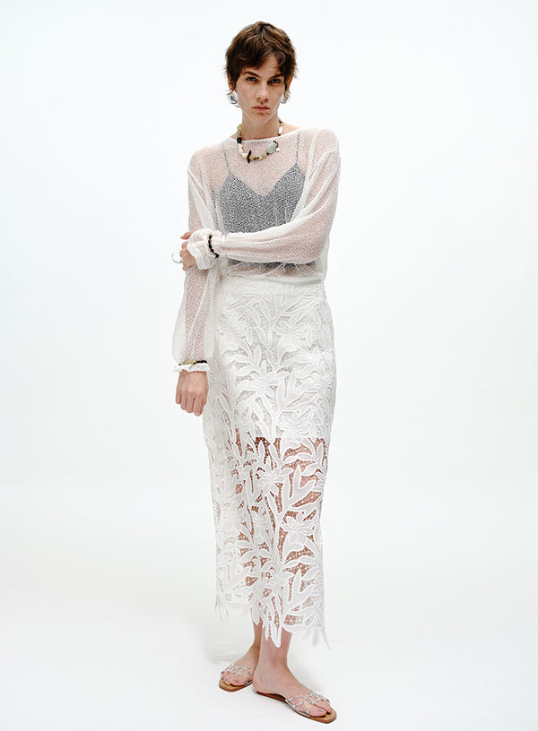 Elegant Sheer Top Tee