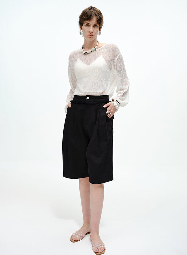 Elegant Sheer Top Tee