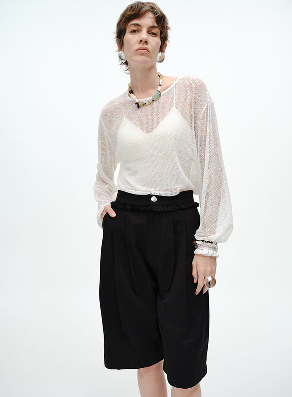 Elegant Sheer Top Tee