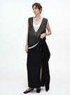 V-Neck Lace-Knit Vest Top