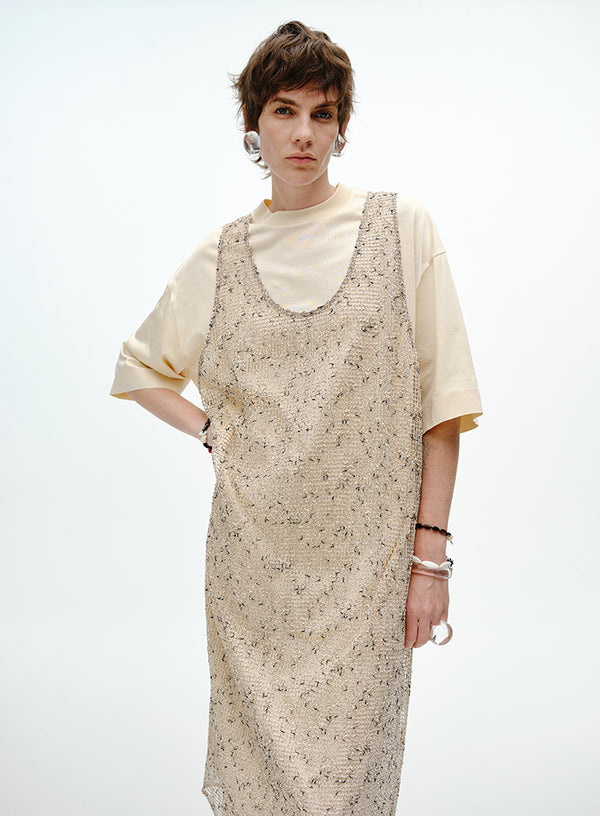 Mesh Two-Piece T-Shirt Dress