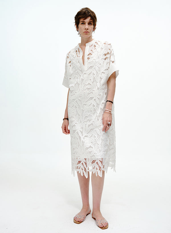 Sheer Lily Smock Dress