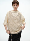 Mesh Two-Piece T-Shirt