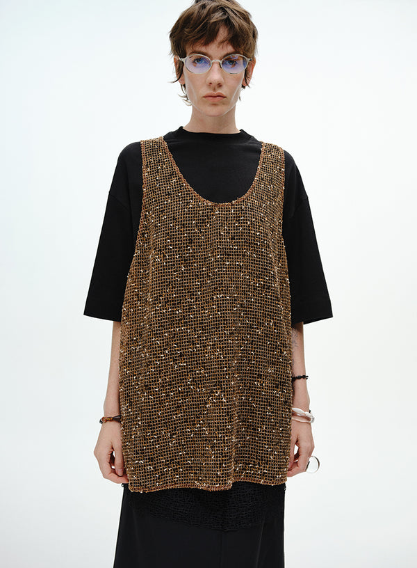 Mesh Two-Piece T-Shirt