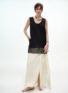 Elegant High-Slit Tail Skirt