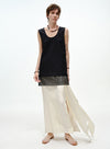 Elegant High-Slit Tail Skirt