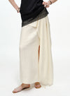 Elegant High-Slit Tail Skirt