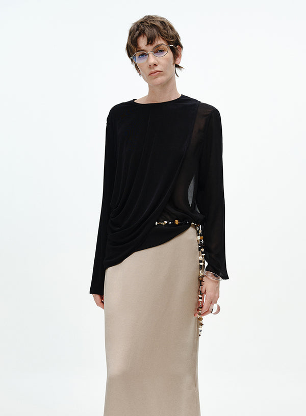 Split-Hem Layered Top