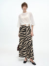 Flared Waist-Chain Skirt