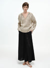 Flared Waist-Chain Skirt