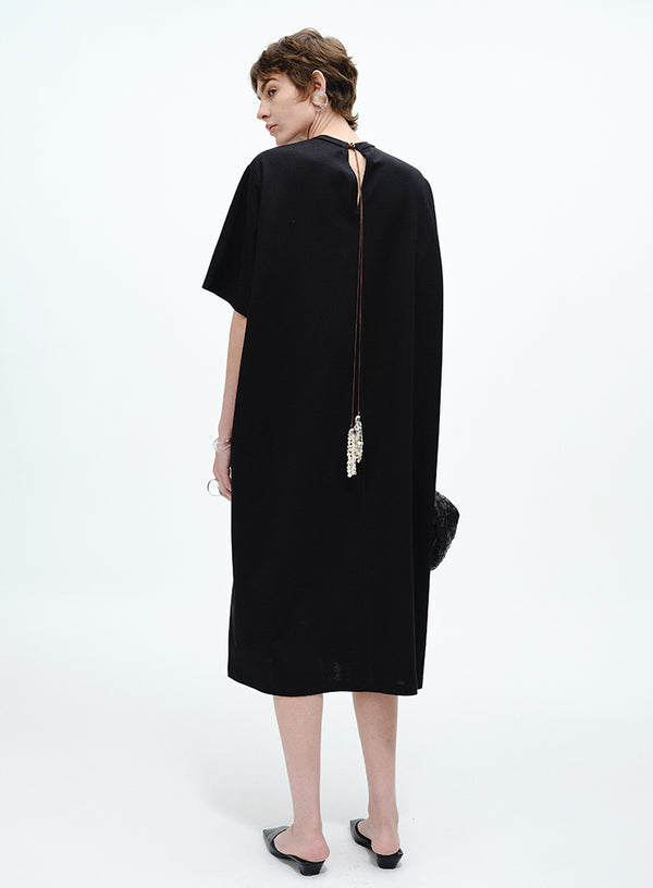 Pearl Chain T-Shirt Dress
