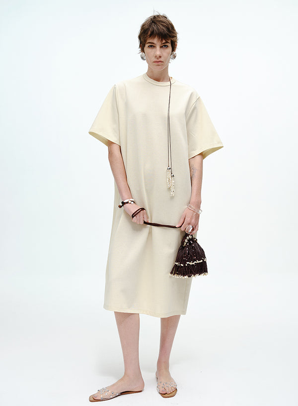 Pearl Chain T-Shirt Dress