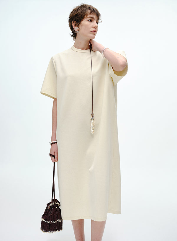 Pearl Chain T-Shirt Dress