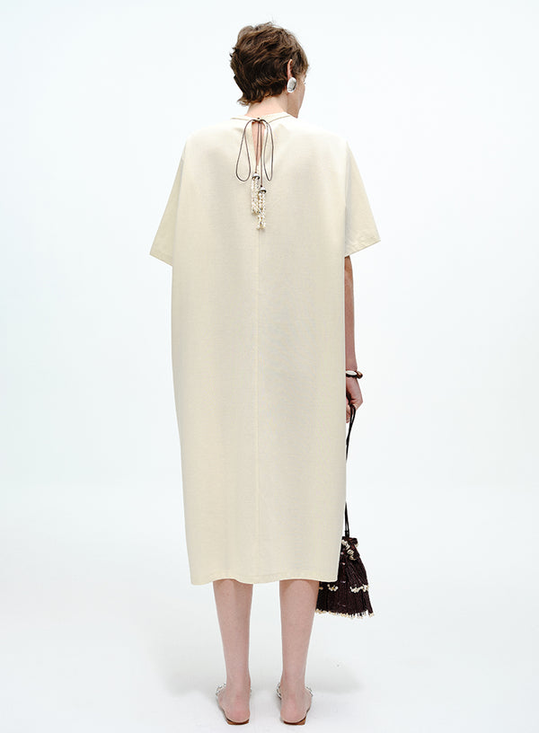 Pearl Chain T-Shirt Dress