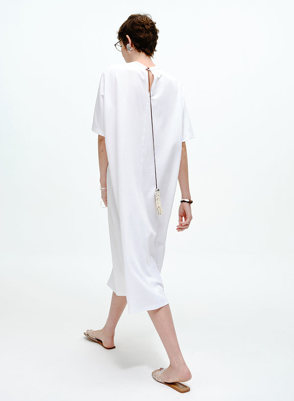 Pearl Chain T-Shirt Dress