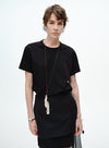 Soft Solid Pearl Chain Tee