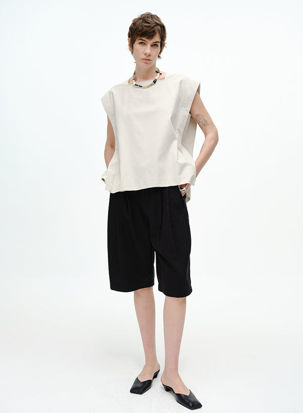 Beaded Backless Slip Tank