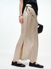 Side-Vent Midi Skirt