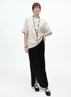 Side-Vent Midi Skirt