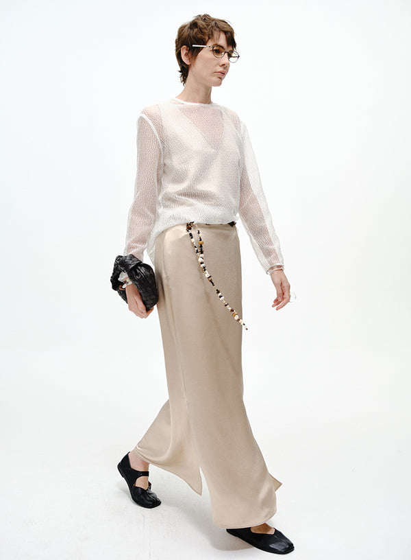 Side-Vent Midi Skirt