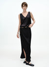 Side-Vent Midi Skirt