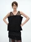 Raw-Edge Slub Cotton Camisole