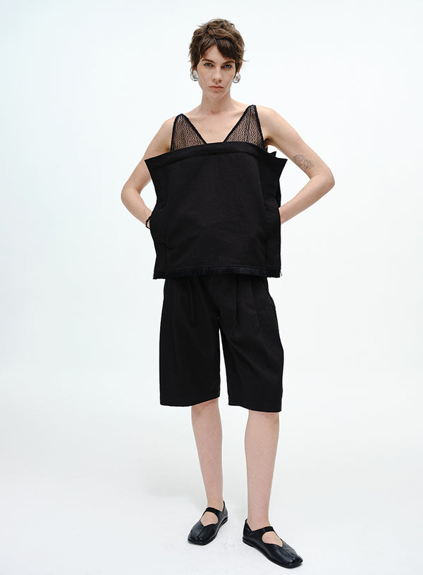 Effortless Linen Mid-Length Shorts