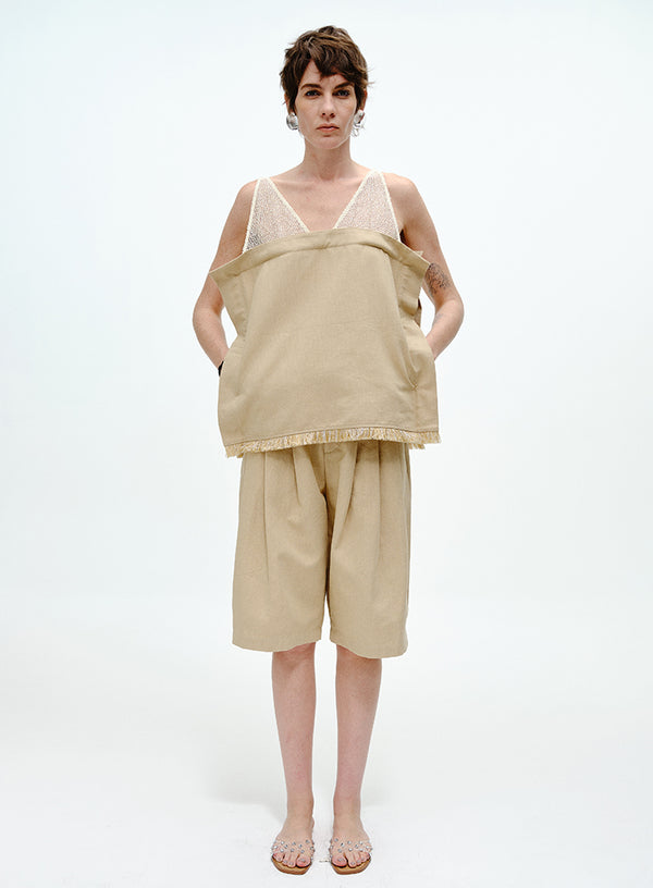 Effortless Linen Mid-Length Shorts
