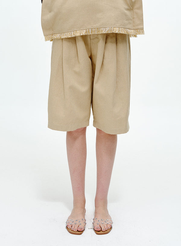 Effortless Linen Mid-Length Shorts