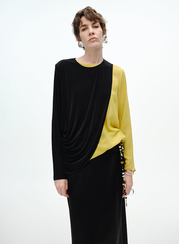 Split-Hem Layered Top