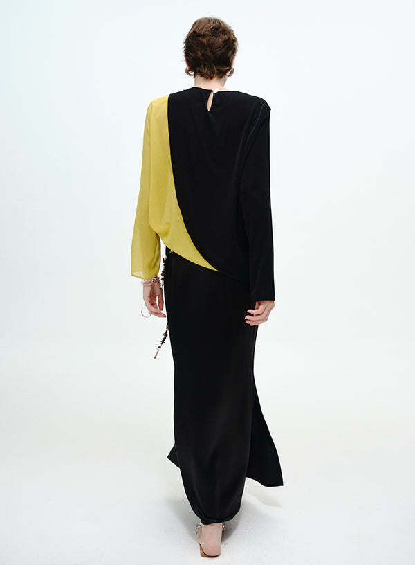 Split-Hem Layered Top