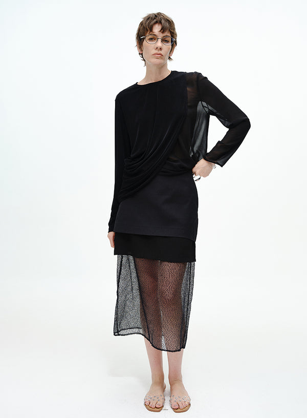 Split-Hem Layered Top