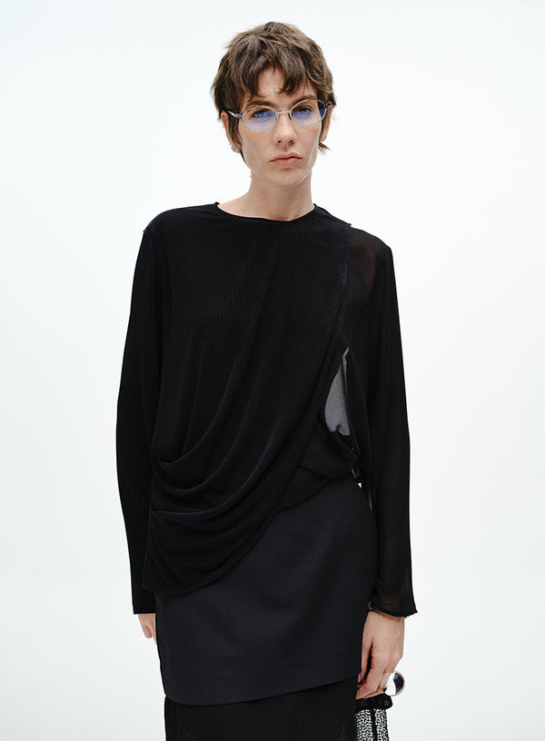 Split-Hem Layered Top