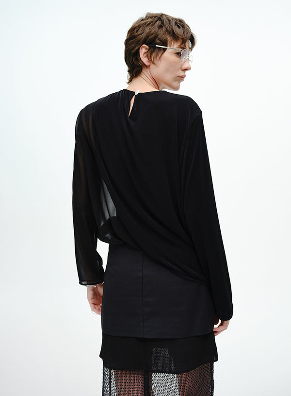 Split-Hem Layered Top