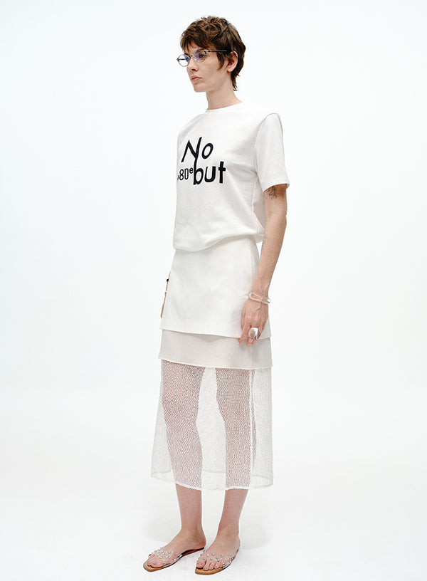 Skin-Friendly Pearl Chain Tee