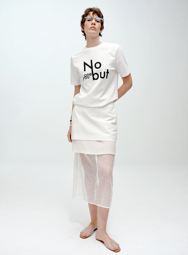 Skin-Friendly Pearl Chain Tee