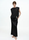 Pearl-Threaded Backless Tank
